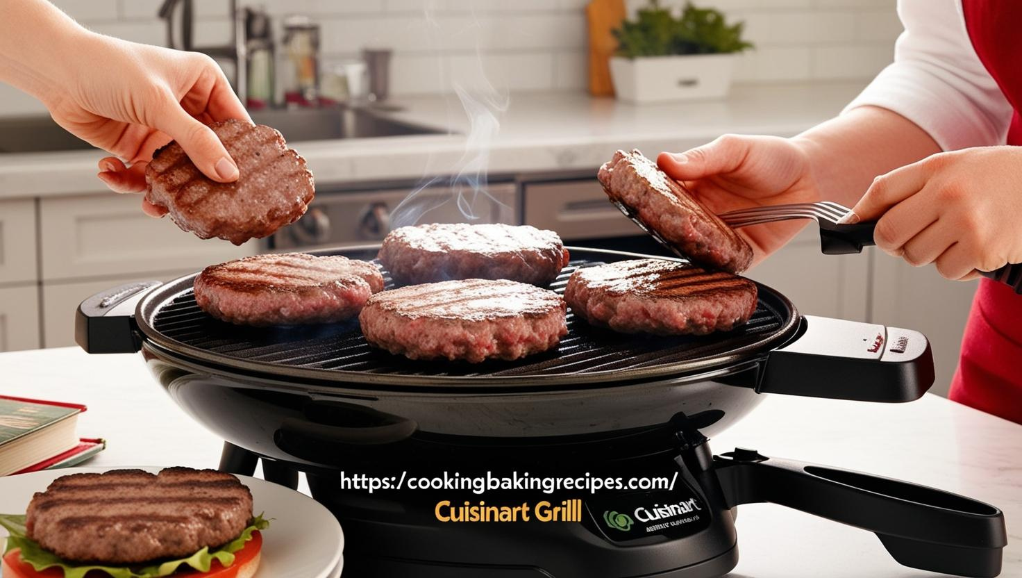 Hamburger Patties on a Cuisinart Grill
