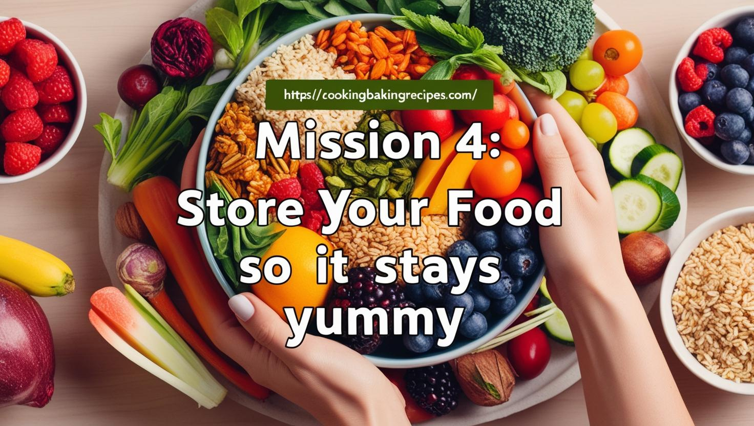 Mission 4: Store your food so it stays yummy