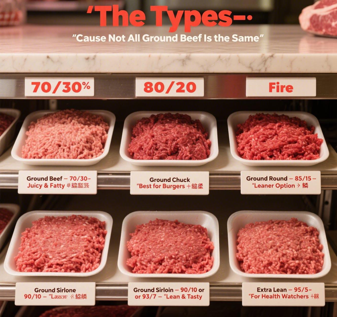 The Types — Cause Not All Ground Beef Is the Same