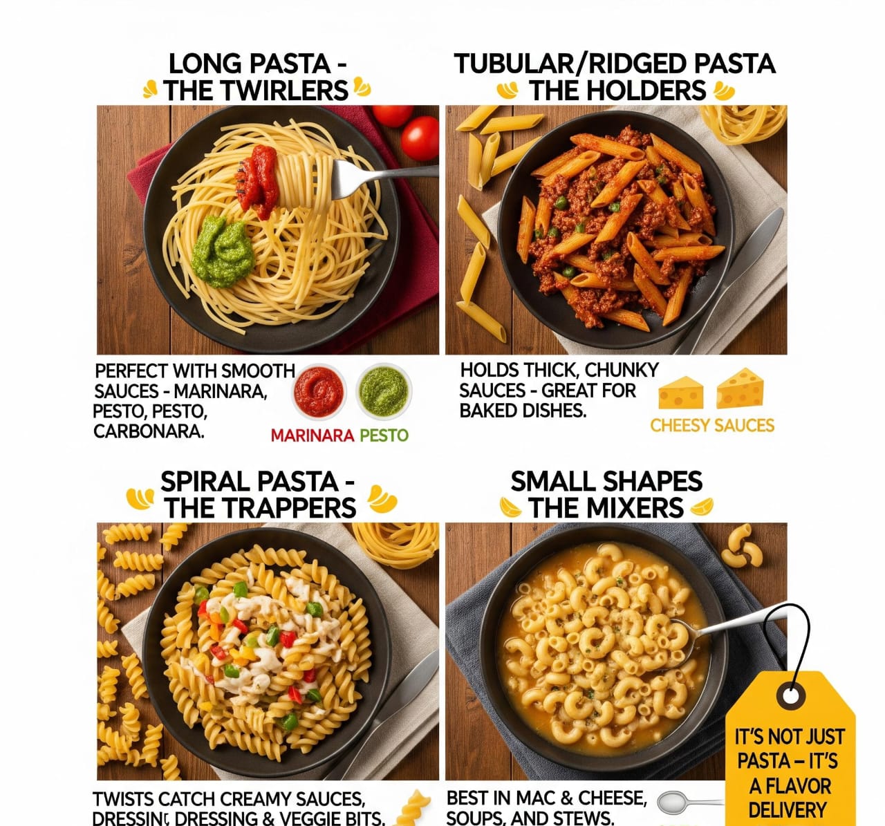Why Does Pasta Shape Matter? This is Key.