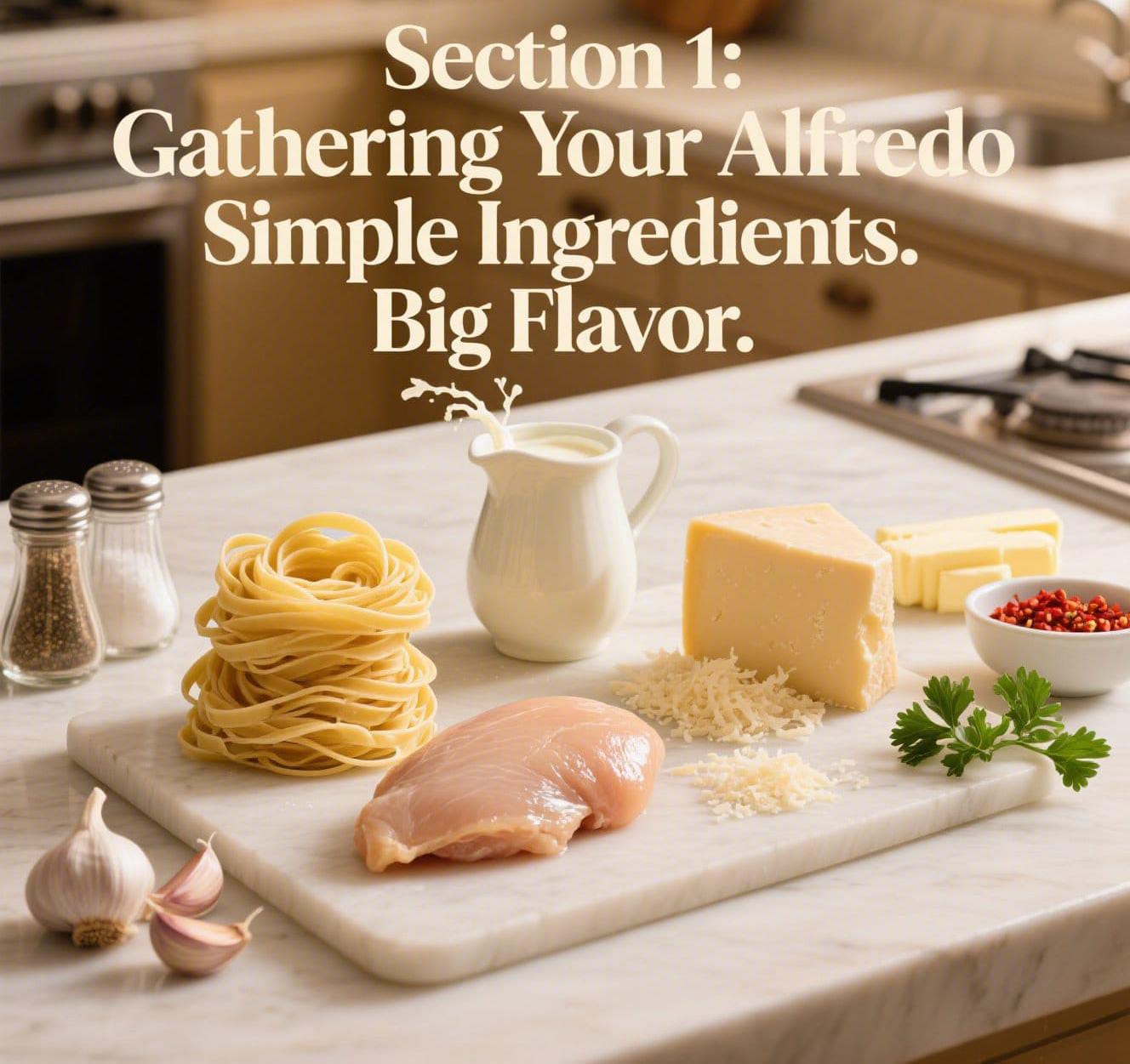 Section 1: Gathering Your Alfredo Arsenal – IngredientsSection 1: Gathering Your Alfredo Arsenal – Ingredients