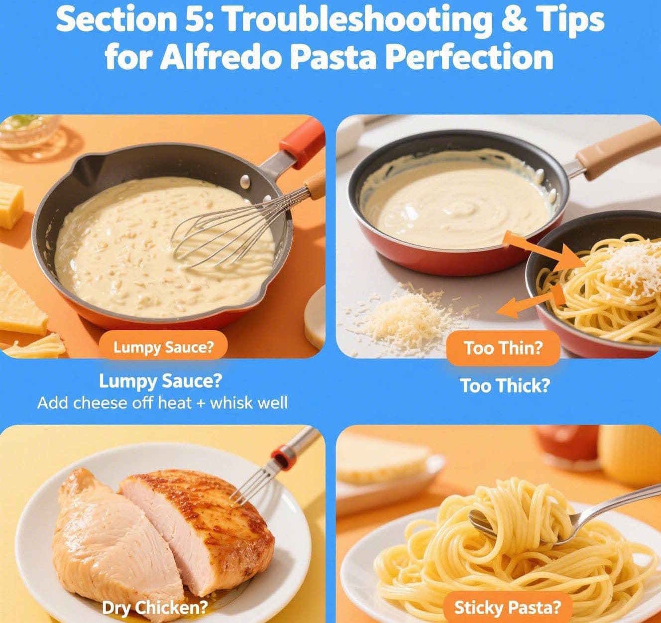 Section 5: Troubleshooting & Tips for Alfredo Perfection