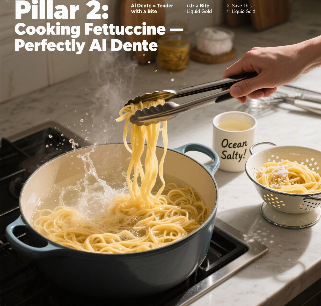 Pillar 2: Cooking the Fettuccine. Perfectly Al Dente.